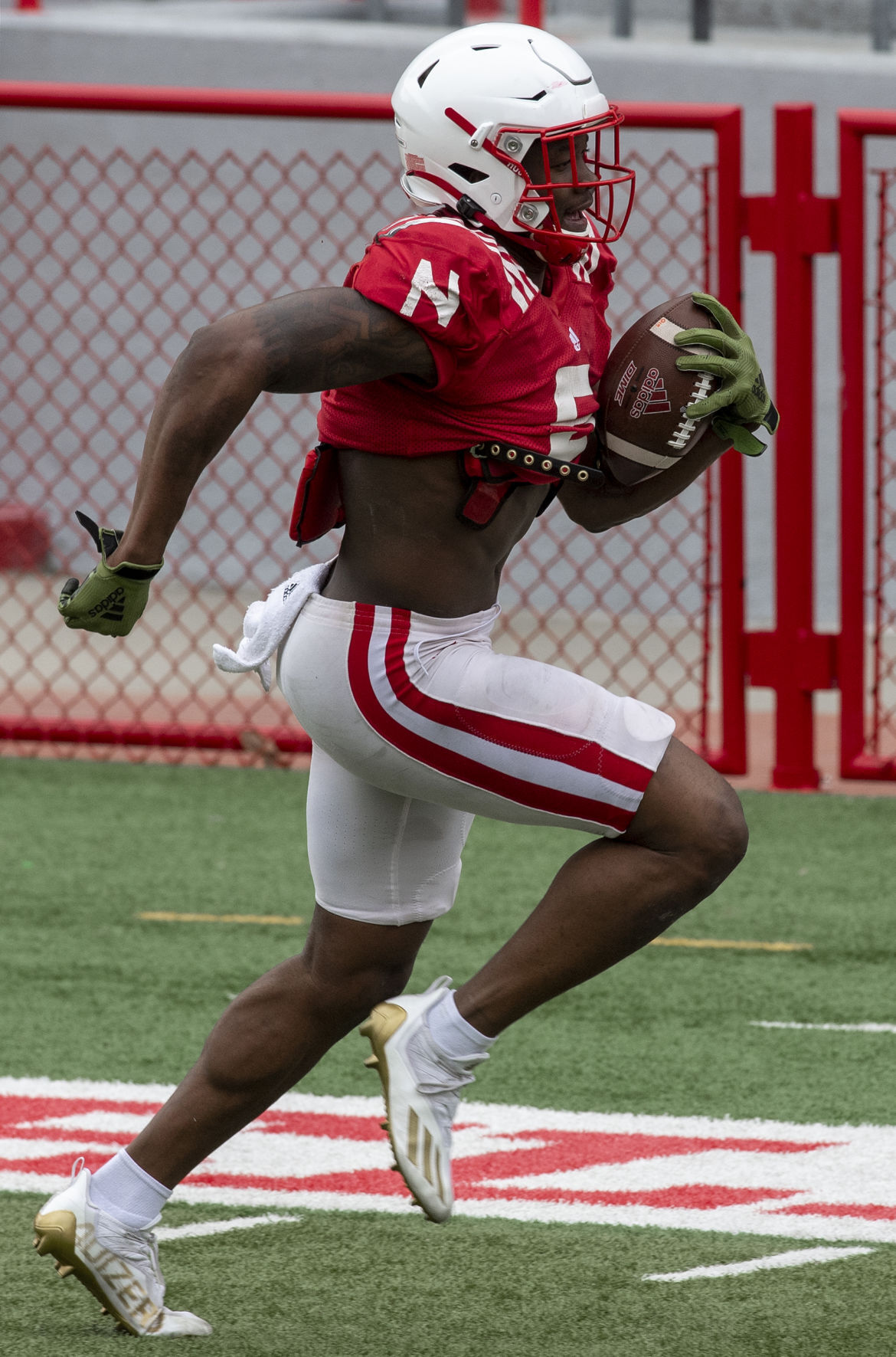 Nebraska football practice, 4.17